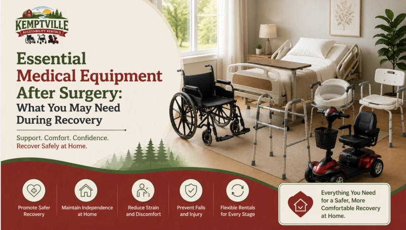 Essential Medical Equipment After Surgery: What You May Need During Recovery Essential Medical Equipment After Surgery: What You May Need During Recovery