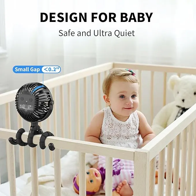 Flexible Stroller Fan