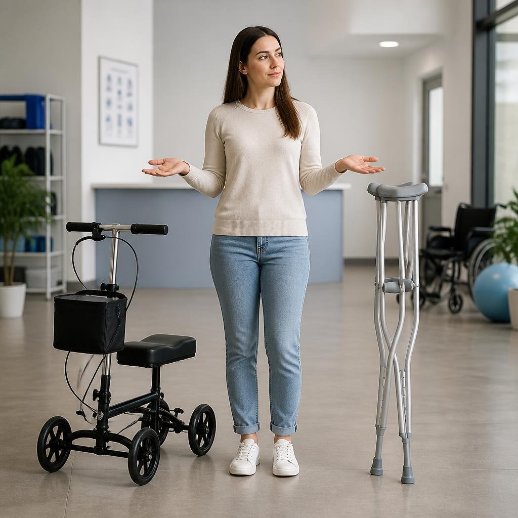 Knee Walker vs. Crutches: Which Mobility Aid Should You Rent?