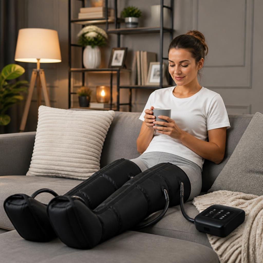When to Use a Heated Leg Compression Massager at Home