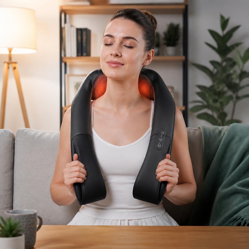 How to Use a Shiatsu Massager Safely for Neck Tension