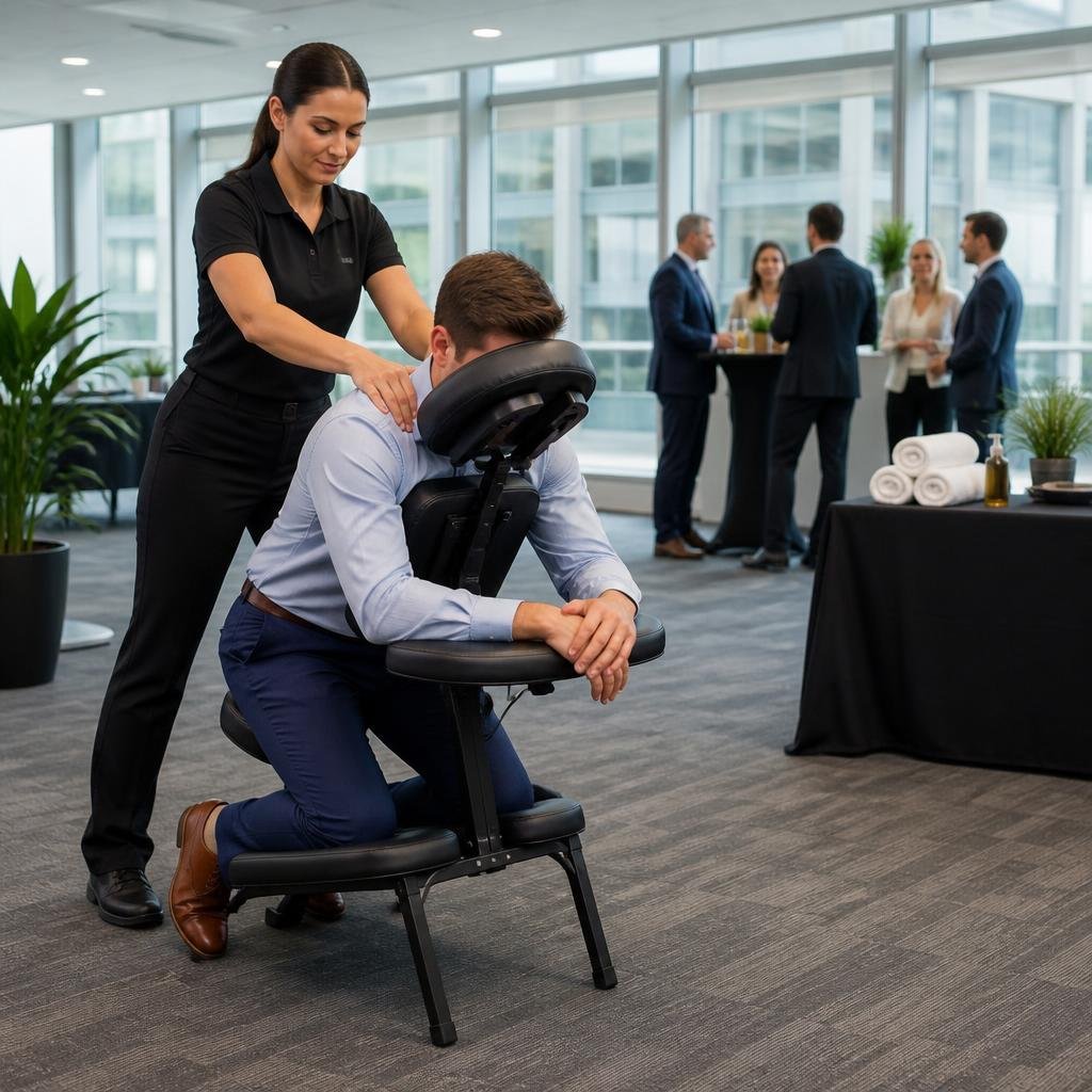 Portable Massage Chair Rental for Corporate Wellness Events in Kanata