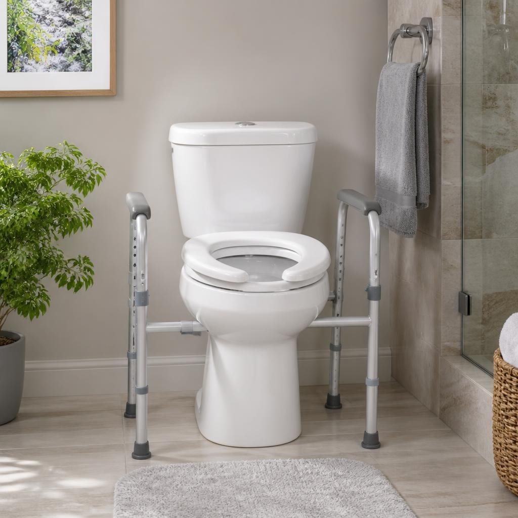 How Adjustable Toilet Safety Rails Help Prevent Bathroom Falls