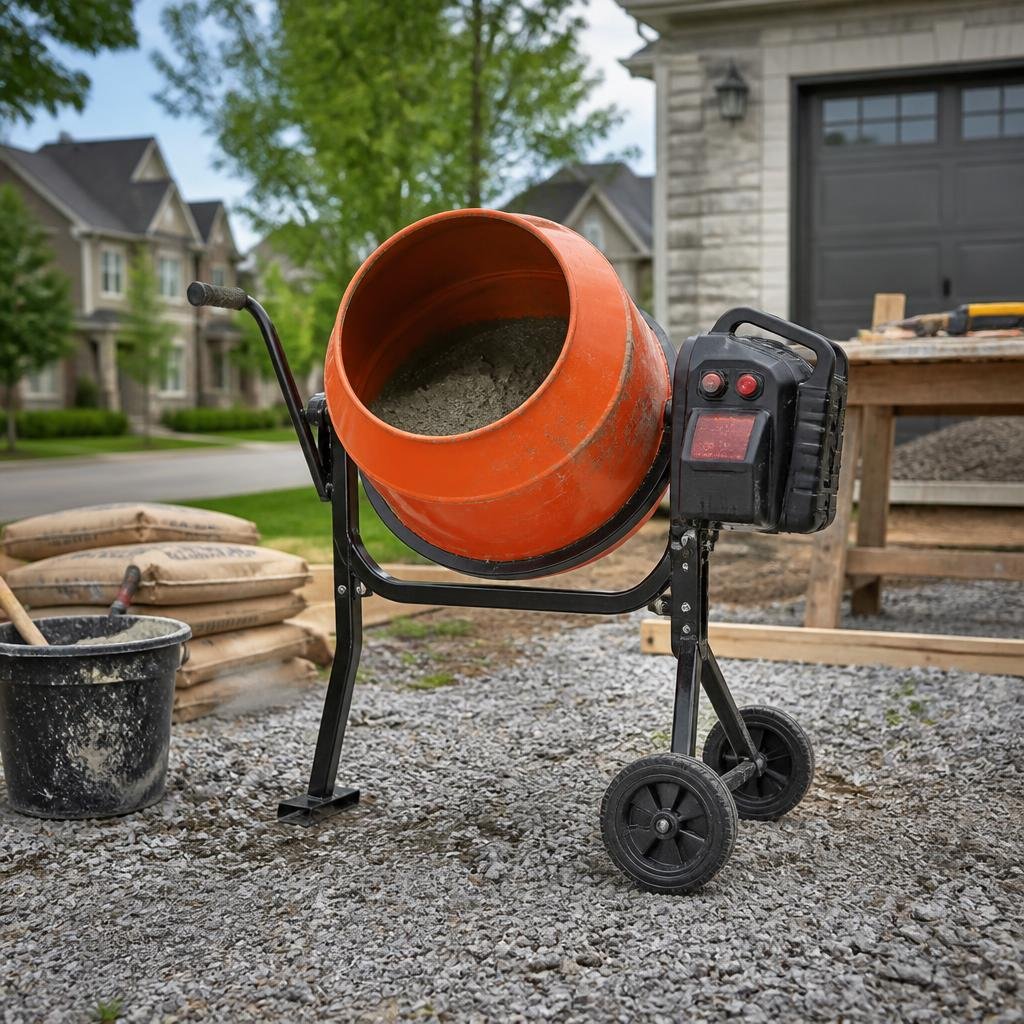 Cordless Concrete Mixer Rental for Small DIY Projects in Orléans