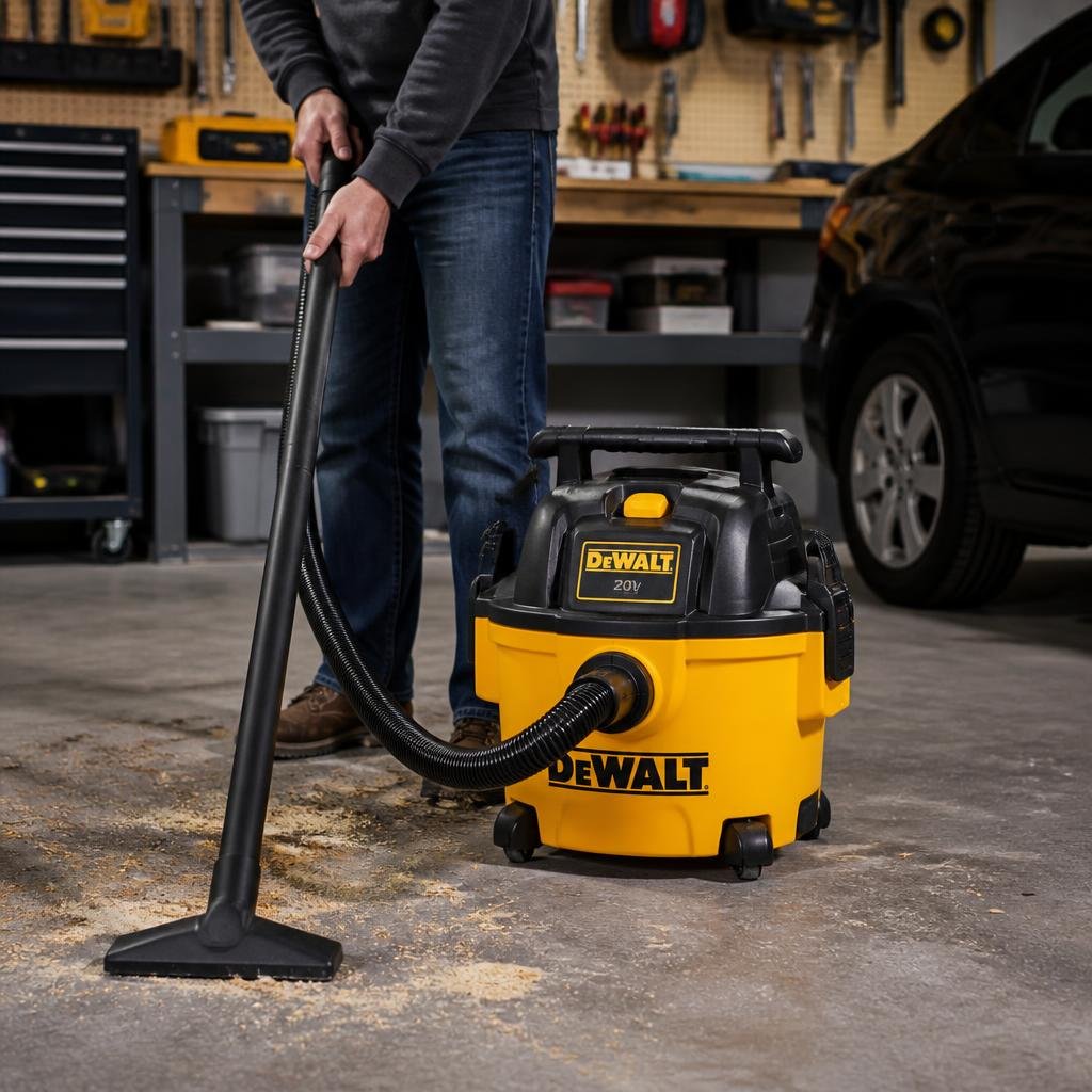 Should You Rent a DEWALT 20V Wet Dry Vacuum for Garage Cleanup?