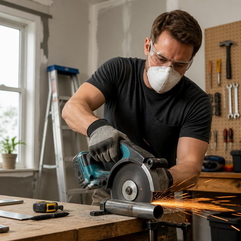 Using a Brushless Cut-Off Tool Safely for Home Repairs