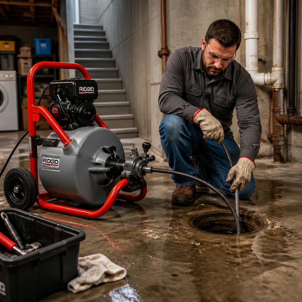 Should You Use an Auto Feed Drain Auger for Basement Backups?