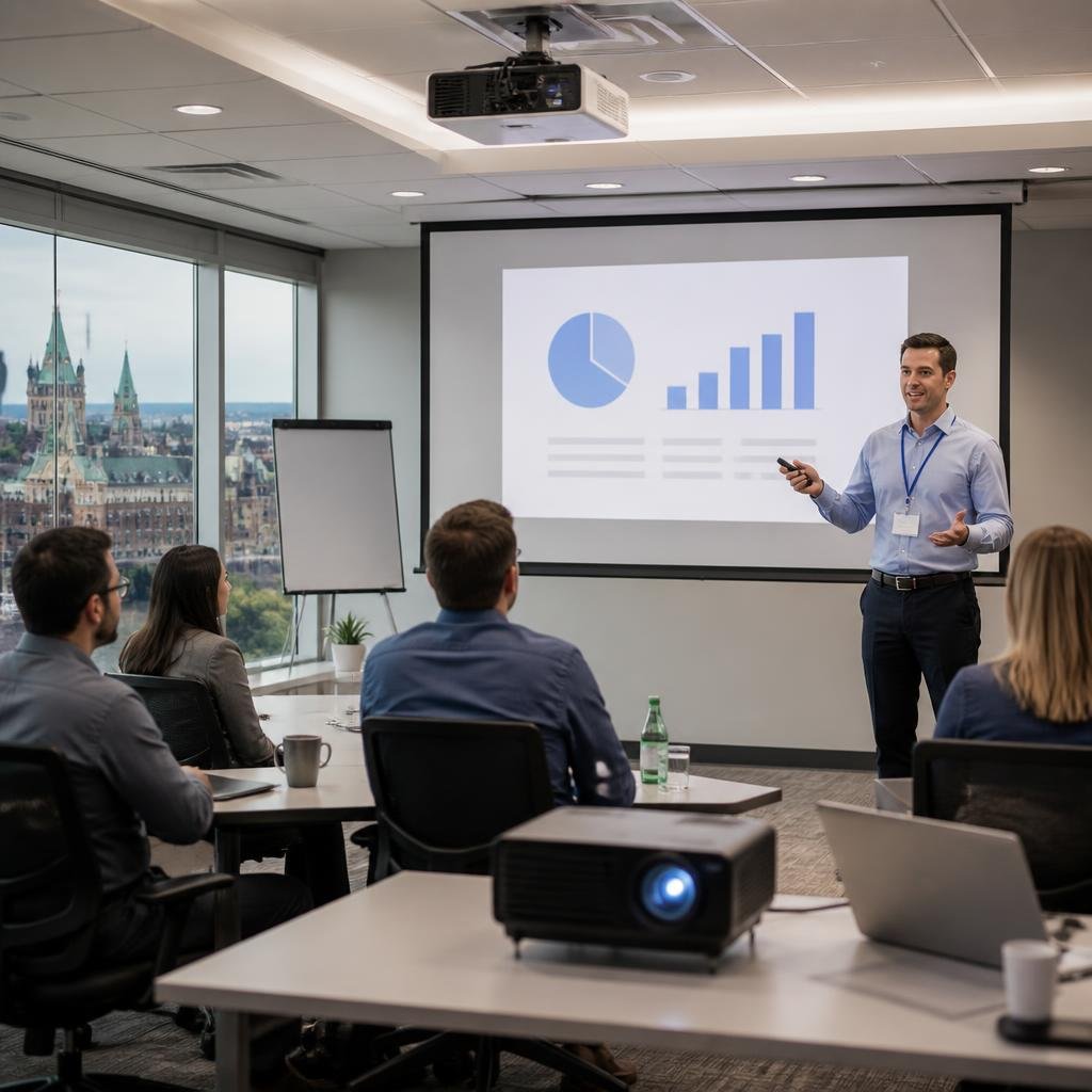 Best Projector Setup Tips for Training Sessions in Ottawa