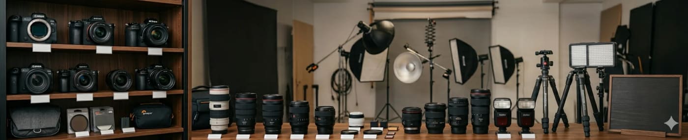 Photography & Video Equipment Rentals Ottawa store banner in Ottawa