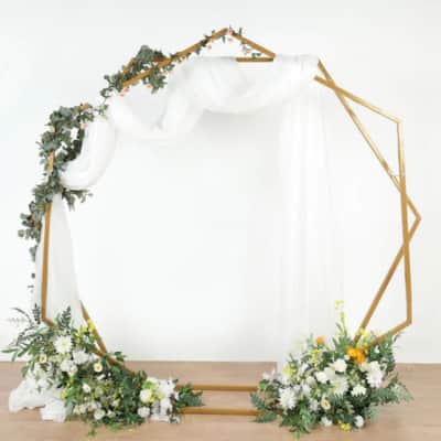 Dual Hex Arch - Gold Metal for rent in Ottawa