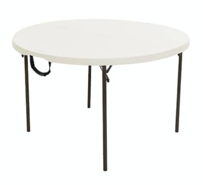 Lifetime 48" Round Light Commercial Fold-in-half Table - Alm – photo 2 in Palm-Bay
