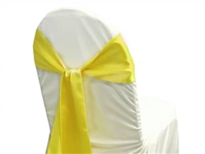 Chair Sash - Satin - Yellow for rent in Ottawa