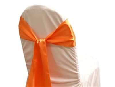 Chair Sash - Satin - Orange for rent in Ottawa