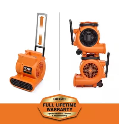 RIDGID 1625 CFM 3-Speed Portable Blower Fan Air Mover – photo 11 in Broomall