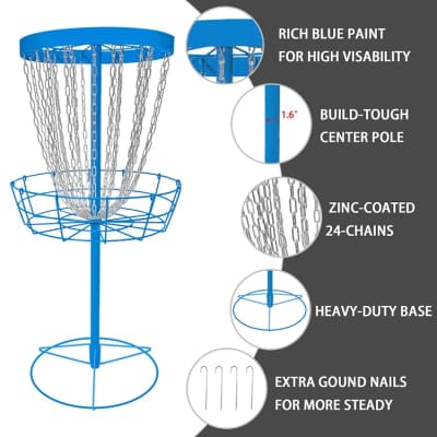Disc Golf Basket Target 24-Chain Portable Disc Golf Goals – photo 3 in Kanata