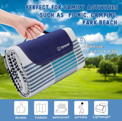 ZOMAKE Large Waterproof Picnic Blanket – photo 5 in Broomall