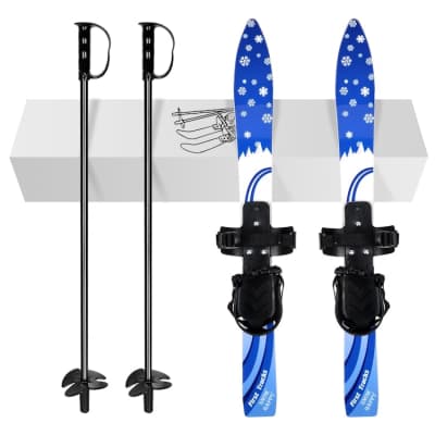 Kid's Beginner Snow Skis and Poles – photo 7 in Kanata