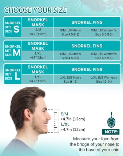 Viginsul Mask Fins Snorkel Set for Adults – photo 6 in Kanata