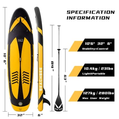 Inflatable Stand Up Paddle Board - 10'6"×32"×6" – photo 4 in Kanata