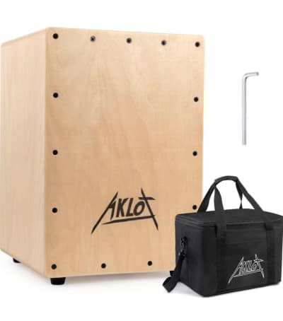 Aklot 10” Cajon Drum Compact Acoustic Jam Cajons Betula Wood – photo 2 in Kanata