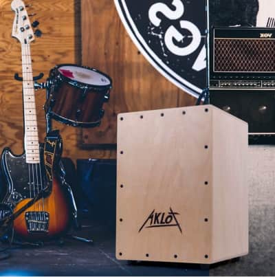 Aklot 10” Cajon Drum Compact Acoustic Jam Cajons Betula Wood for rent in Kanata