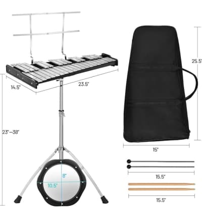 Giantex 32 Note Percussion Glockenspiel Bell Kit – photo 7 in Kanata