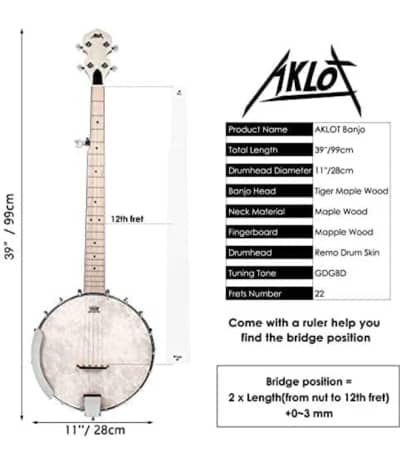 Premium AKLOT 5-String Banjo – photo 3 in Kanata