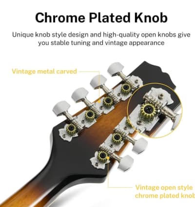 Donner A Style Mandolin Instrument Sunburst – photo 8 in Kanata
