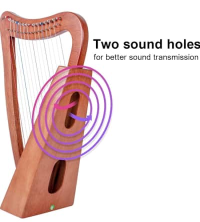 AKLOT 15 Strings Mahogany Harp for Rent in Ottawa – photo 4 in Kanata