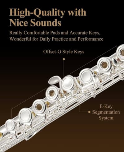Eastar C Flutes Open Hole 16 Keys Flute for Beginner – photo 5 in Kanata