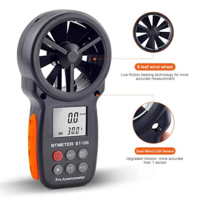 Portable Wind Speed Gauge Meter BT-100 Anemometer – photo 9 in Ottawa