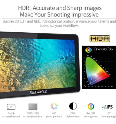 6 inch DSLR Camera Field Touch Screen Monitor – photo 3 in Ottawa