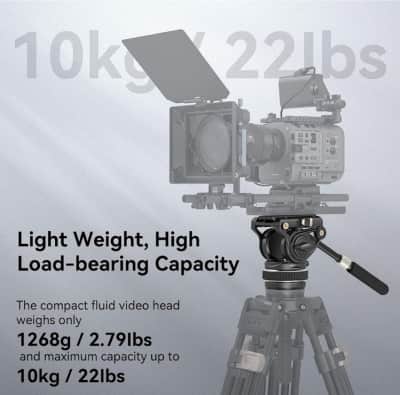 Heavy Duty Tripod Fluid Video Head with Flat Base for rent in Ottawa