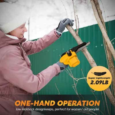 Cordless Mini Chainsaw, 2.09lb Portable 6 Inch – photo 3 in Nepean