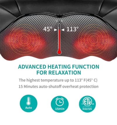 Nekteck Shiatsu Back Neck Massager, Deep Kneading Shoulder M – photo 4 in Ottawa