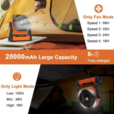 Rechargeable Camping Fan – photo 3 in Ottawa