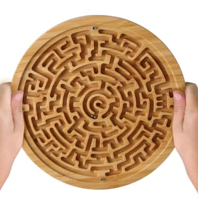 Round Wooden Labyrinth Game for rent in Ottawa
