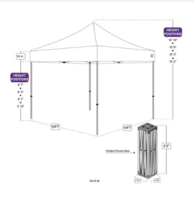 Tent - Heavy Duty Pop-Up -10'x10' – photo 3 in Kanata