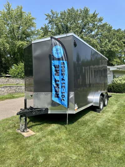 7'x14' Enclosed Trailer for rent in Mound