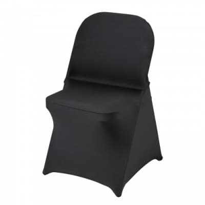 Chair Covers Universal Black - Stretch Spandex – photo 7 in Kingston