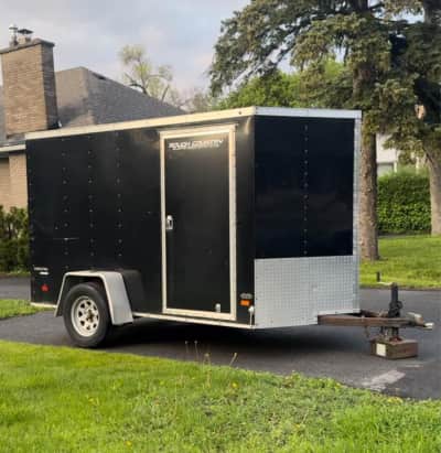 6’ X 10’ + 2’ V Nose Enclosed Trailer With Loading Ramp – photo 2