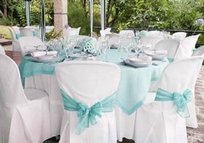 Classic White Polyester Banquet Chair Covers – photo 2 in Nepean