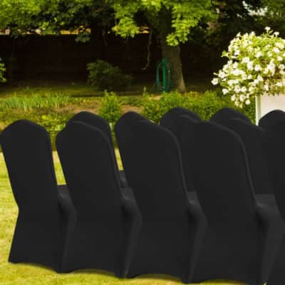 Universal Black Stretch Spandex Chair Covers – photo 5 in Nepean