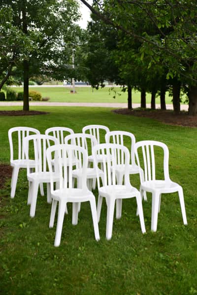 Bistro Chair - White Plastic – photo 2 in Kanata