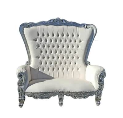 Silver Queen Double Throne Chair for rent in Delaware-County