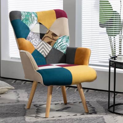 Stylish & Comfortable Plaid Accent Chair for rent in Ottawa