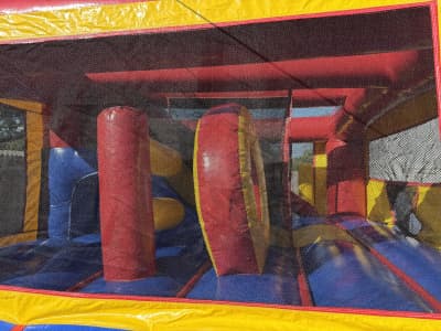 5 In 1 Combo Bounce House + Slide, Obstacles, Tunnel, & Hoop – photo 2 in Palm-Bay
