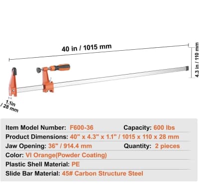 36-Inch Bar Clamps Rental – Nepean Woodworking – photo 3 in Nepean