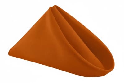 Burnt Orange Polyester Napkin for rent in Orléans