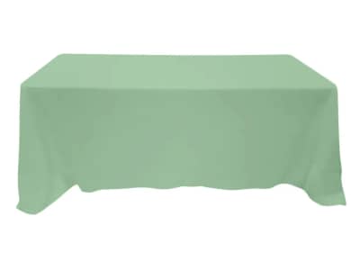 90 x 132 inch Rectangle Polyester Tablecloth Sage Green for rent in Arnprior